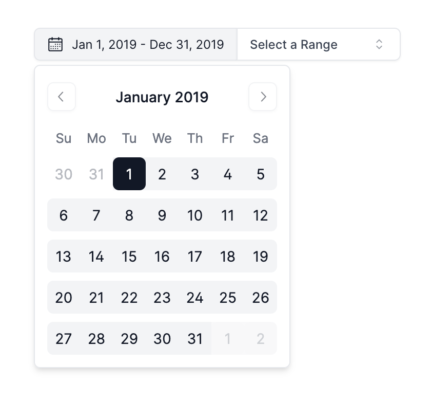 date range using a query